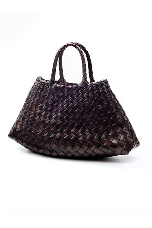 Dark Brown Santa Croce small tote bag DRAGON DIFFUSION | 8893DARKBROWN